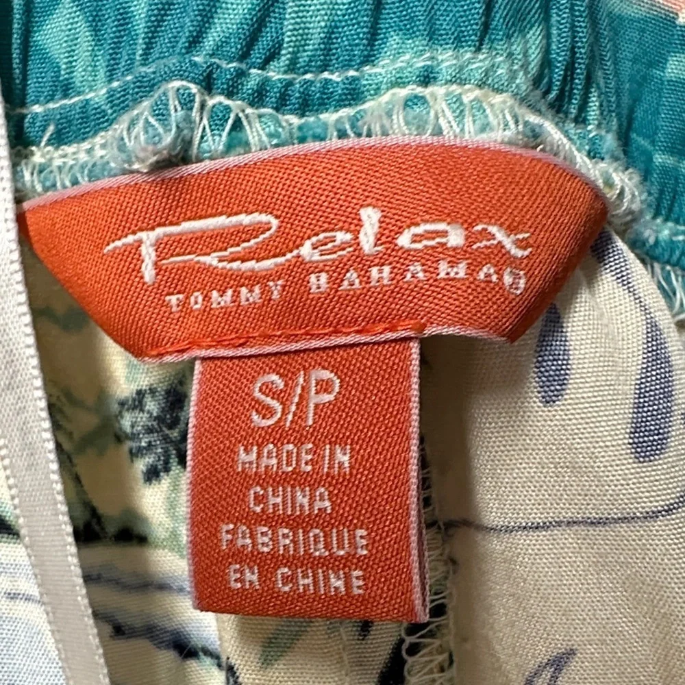 Tommy Bahama Ocean Patchwork Halter Hawaiian Maxi Dress S